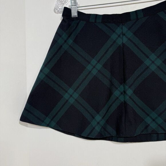 Silence + Noise UO Cher  Green Plaid Mini Skirt~Size 6/ Small - Picture 9 of 16